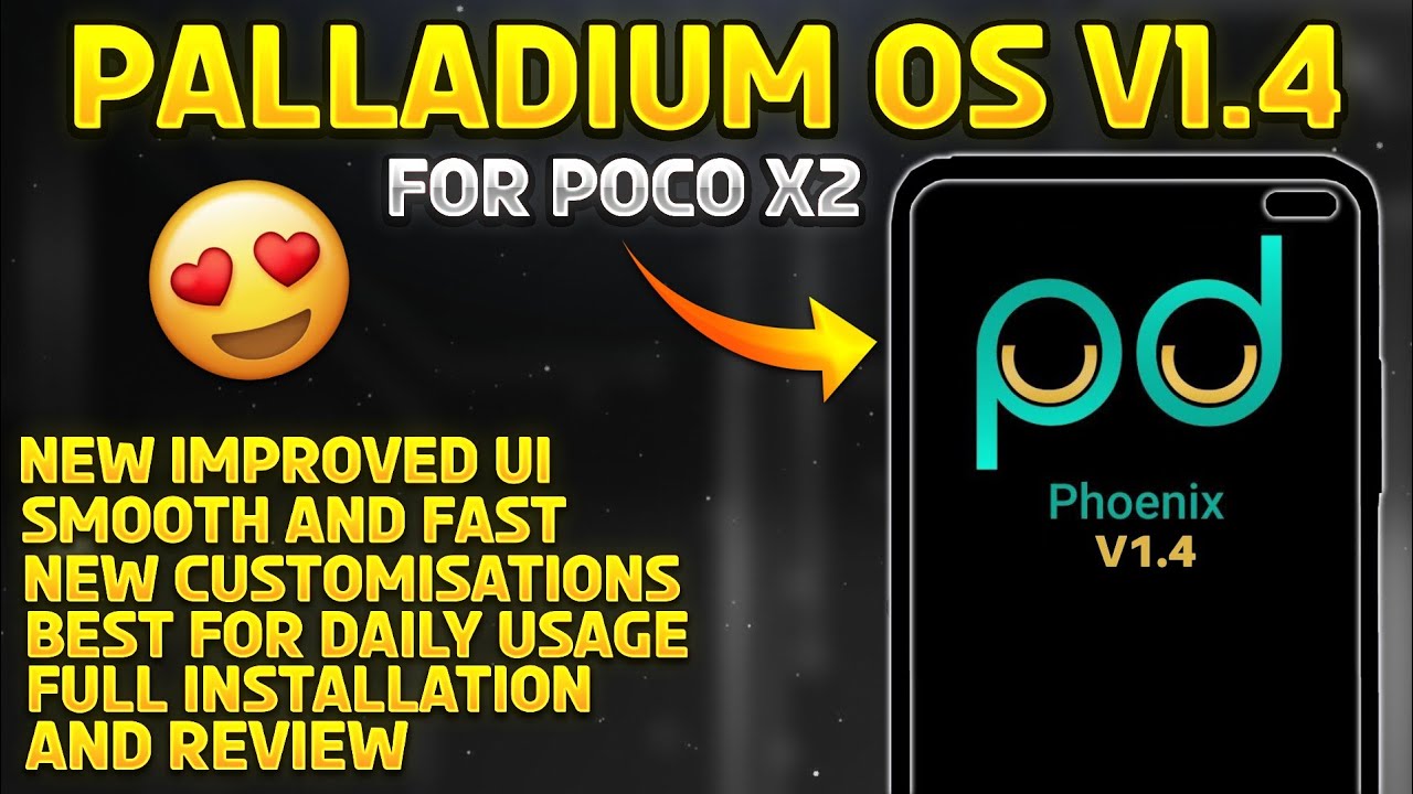 Palladium Os 1.4 for Poco x2 Installation and Review | Best Rom for Daily Usage and Normal Gaming