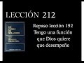 Lección 212 Un Curso de Milagros