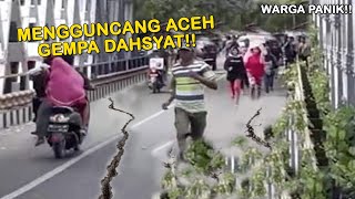 Gempa Kuat di Aceh Hari ini 28 Februari 2022, Warga Terkejut!! Gempa Aceh Hari ini