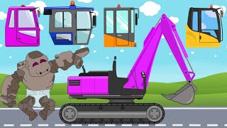 What Cabin ? Mini Excavator and Tata Truck with Vehicles | Types of Excavators - JCB video