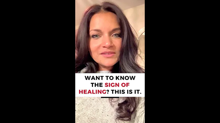 Want to know the SIGN OF HEALING? This is it.