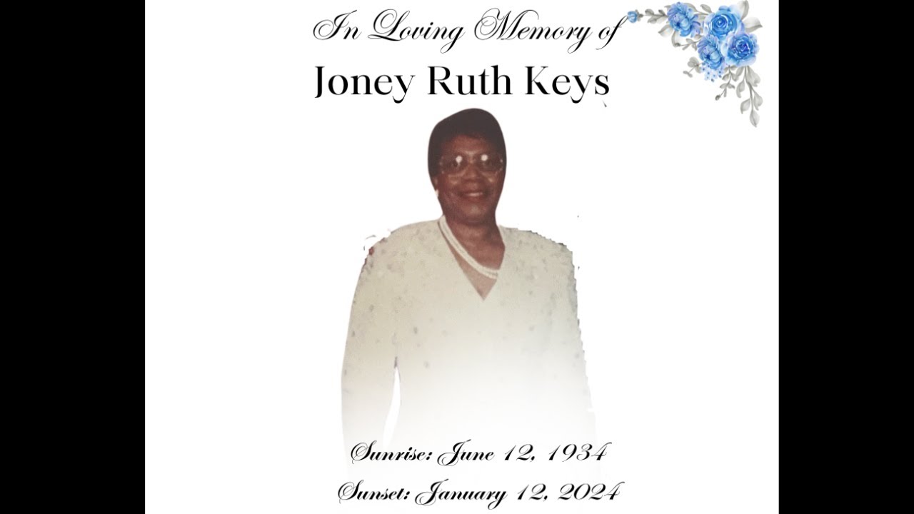 Mother Ruth Keys Mrs. Joney Ruth Keys Celebration of Life Service - YouTube