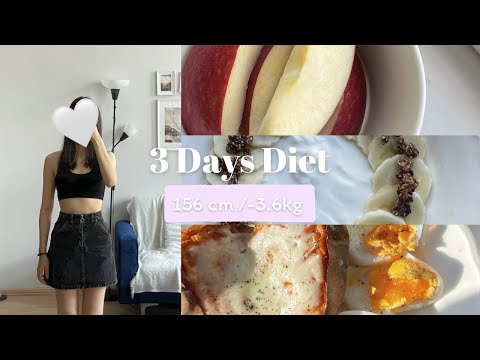 How I lost 3kg in 3 Days *short term diet 🍎🍌🍠