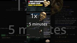 Make 1 Divine in 5 Minutes Without Killing A Single Monster in Path of Exile #pathofexile