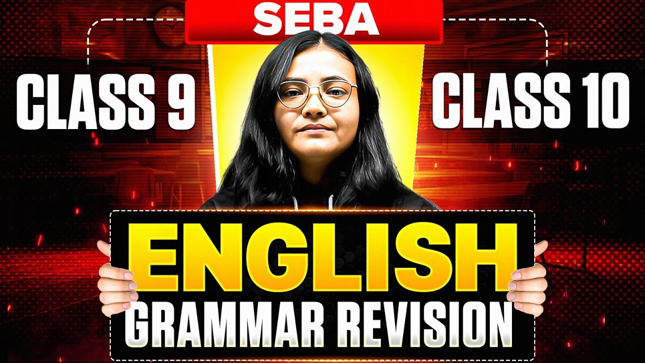 ENGLISH GRAMMAR REVISION 😍 HSLC Class 10 & SEBA Class 9 ইংৰাজী 💯 Pre Boards Special 🔥 #seba #pw