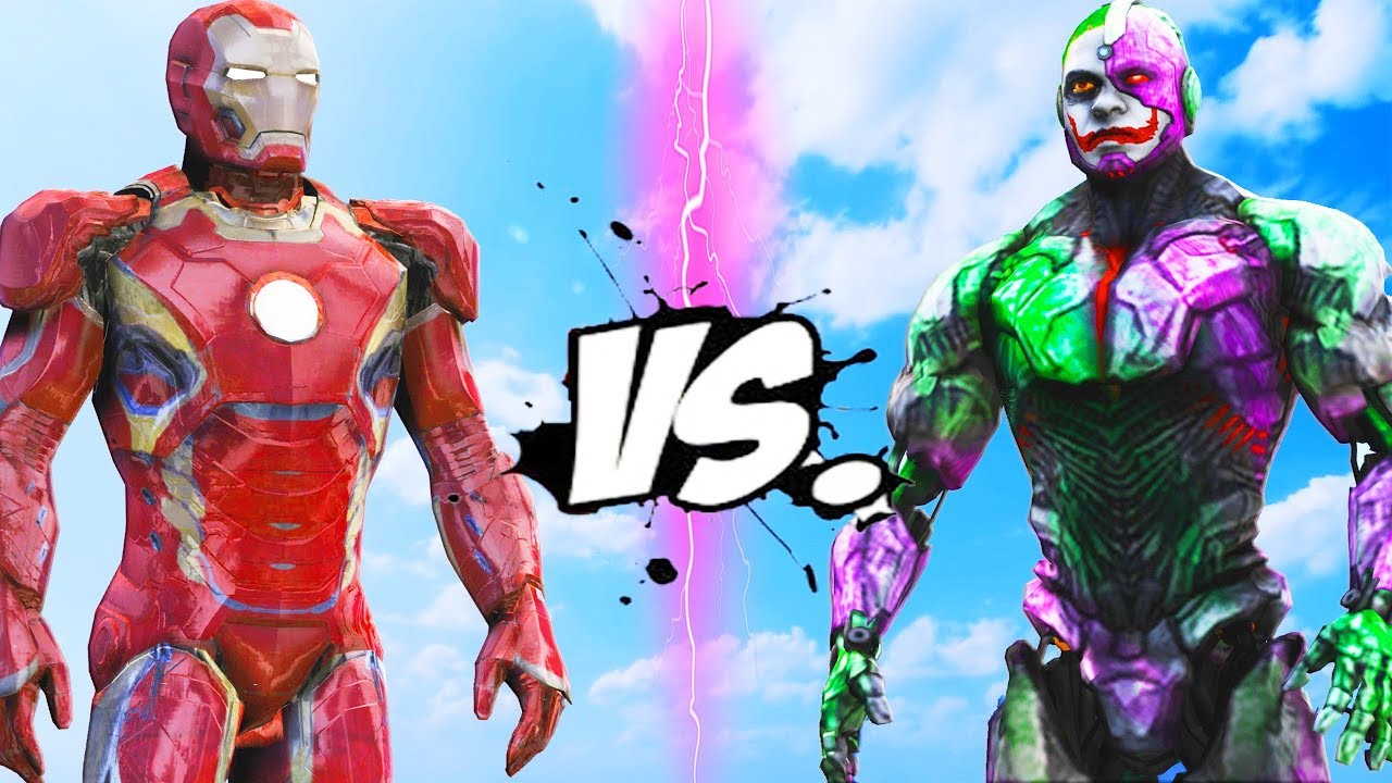 IRON MAN VS JOKER-CYBORG | MASHUP BATTLE IRON 1/6『バットマン vs 