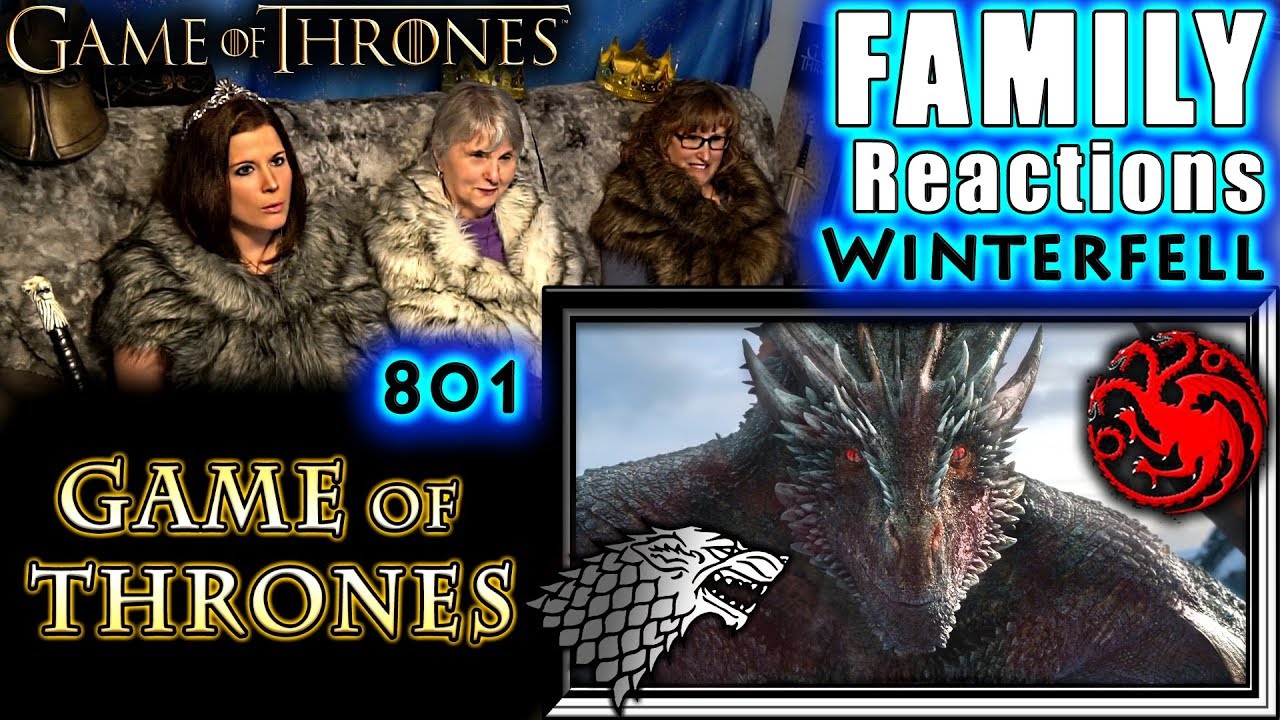 Game Of Thrones 801 Winterfell Family Reactions Youtube