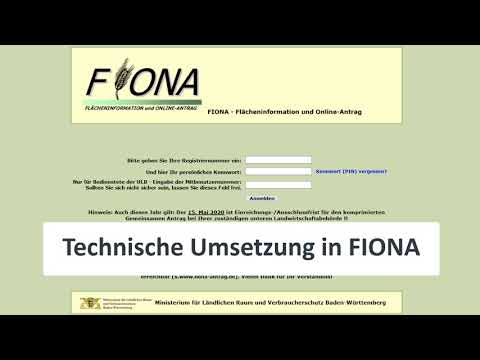 FIONA - FAKT Vorantrag für den Gemeinsamen Antrag 2021