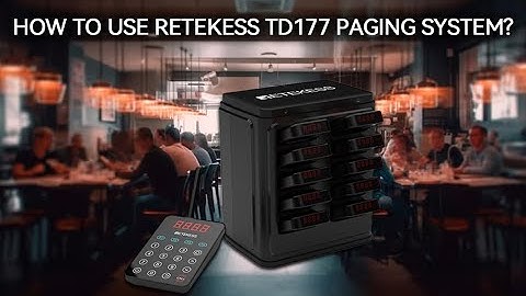 How to Set the Keypad Working Mode of Retekess TD177 Paging System