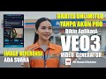 Tutorial Aplikasi Pembuat Video VEO3 Gratis &amp; Unlimited Tanpa Akun Pro | Suara &amp; Image Referensi