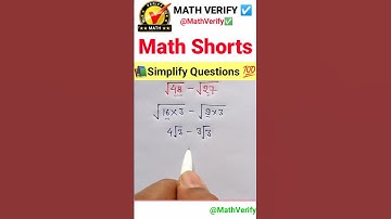 Simplification Question 💯📚🔥| Maths class | #maths #mathstricks #mathtrick #mathverify #shorts #ssc