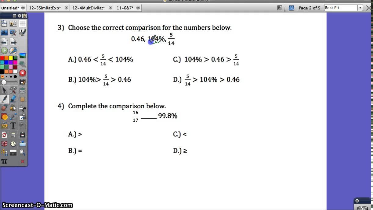 USC Algebra I Keystone Review Packet #1-7 - YouTube