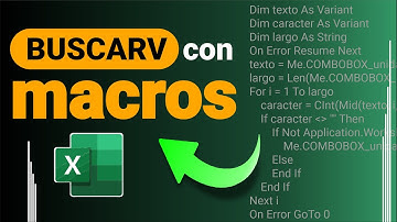 Cómo Implementar la función BUSCARV con VBA en un formulario