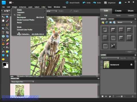 Photoshop Elements 9 - Touring the Full Edit Mode - YouTube