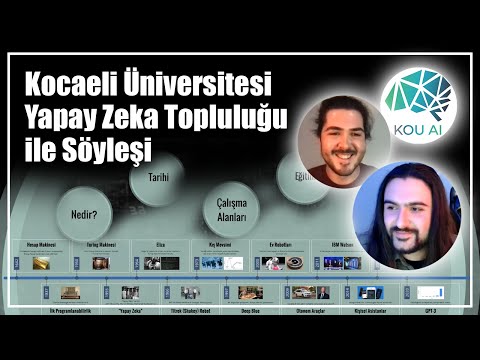 Kocaeli Üniversitesi Yapay Zeka Topluluğu ile Söyleşi | Yapay Zeka Tarihi, Eğitimi ve Geleceği