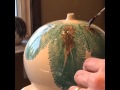 Mocha Diffusion on a large bulb vase
