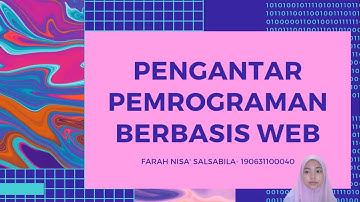 PENGANTAR PEMROGRAMAN BERBASIS WEB