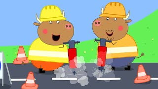 Peppa Pig Full Episodes | Mr Bull's New Road | Cartoons for Children