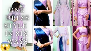 Suit Cutting And Stitching ll One Dress Styled Six Ways ll Ek Dress Banao Or 6 Trike Se Peheno ❤️ll