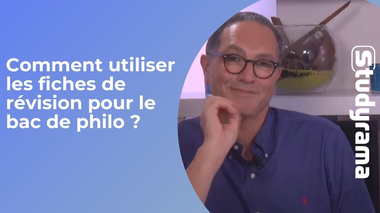 Comment utiliser les fiches de révision pour le bac de philo ? - YouTube