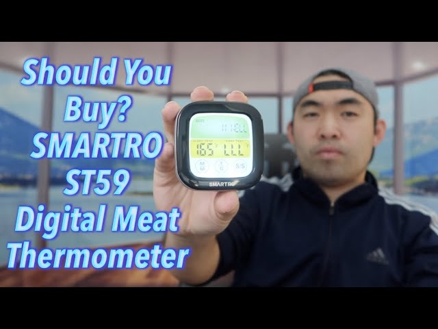  SMARTRO ST59 Digital Meat Thermometer for Oven BBQ Grill  Kitchen Food Cooking with 1 Probe and Timer, LCD: Home & Kitchen