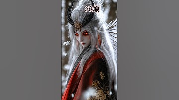 【雪女と天狗の子供】変身妖怪 #妖怪 #aiart #ai動画 #midjourney #雪女 #天狗