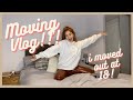 MOVING VLOG! 😱 I MOVED OUT AT 18!!! | Poppy Mead |