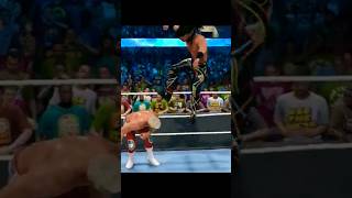 WWE 2K23 Seth Rollins Finisher Curb Stomp To Cody Rhodes From Top Rope #shorts #sethrollins #viral