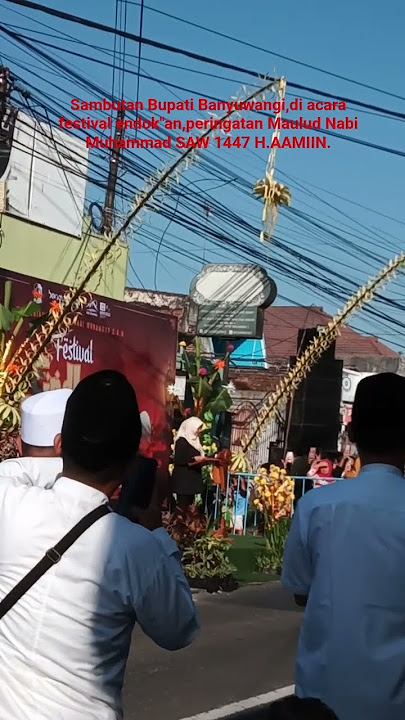 Sambutan Bupati Banyuwangi,di acara festival endok