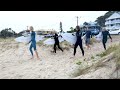 Fyfe and Mick Fanning hit the surf on the Gold Coast
