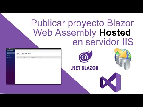 Publicar proyecto Blazor Web Assembly Hosted en IIS