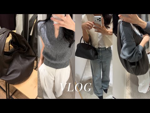 VLOG | 직장인 브이로그 | COS에서 찾은 내돈내산 현백코어..🤍 | 가을 아우터 추천 | 쇼핑 브이로그 | 29센치 | 직장인 가방 | 마시모두띠