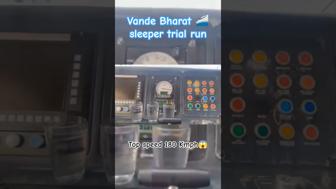 vande Bharat sleeper trial run  #180kmph #speed #vandebharatsleeper #indianrailway