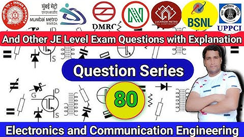 Class-80 | Delhi Metro | Question Series | Electronics | Important Questions | Exam Guru | #DMRC