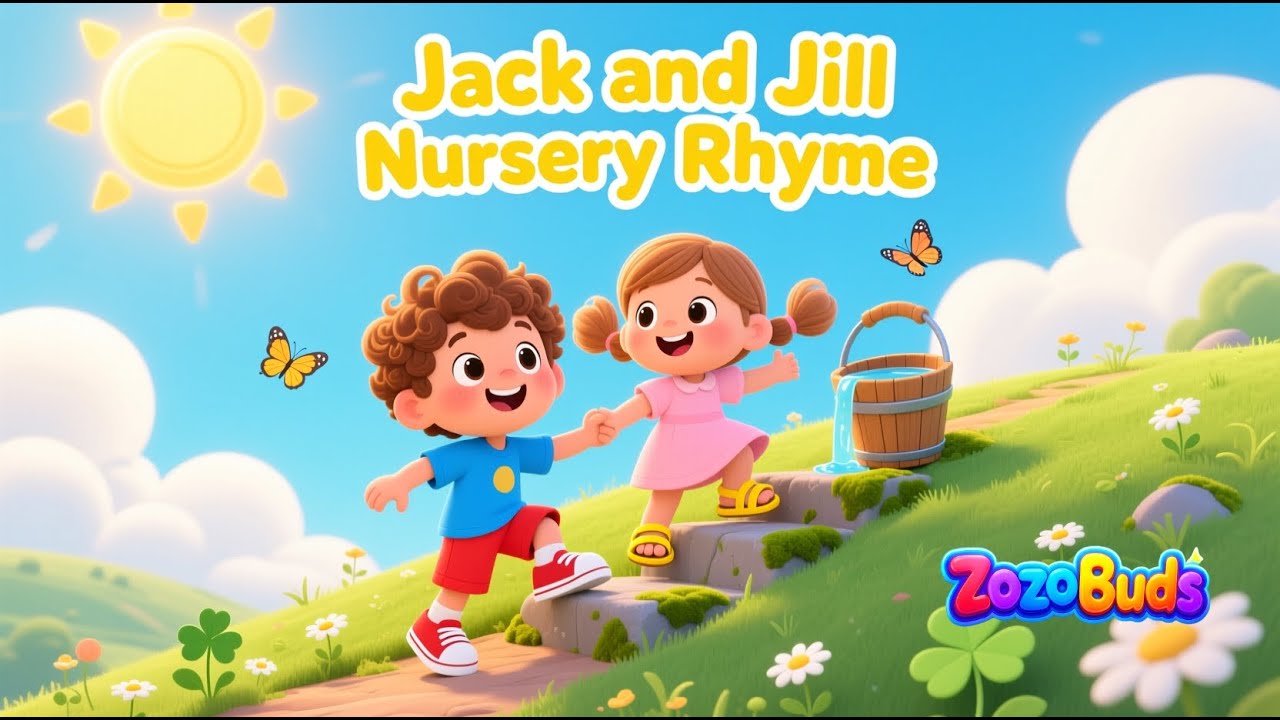 Jack and Jill Nursery Rhyme | Kids Cartoon Song | Sing Along with ...