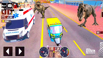 Tuk Tuk auto rickshaw driver game - 3D auto rickshaw driving game - Android iOS Gameplay #44