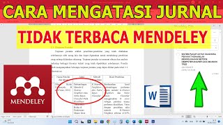 Cara Mengatasi Jurnal Mendeley Tidak Terbaca di Microsoft Word