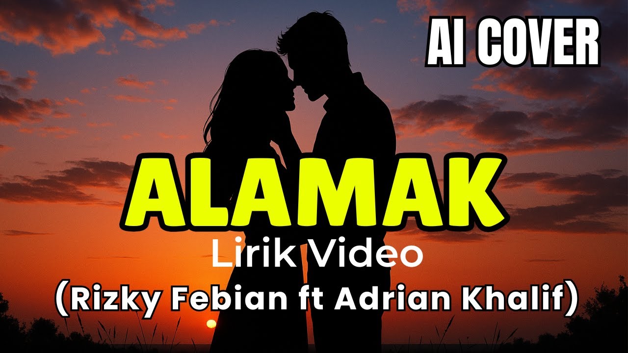 ALAMAK - Jazz Version Lirik Video (Rizky Febian ft Adrian Khalif) AI Cover