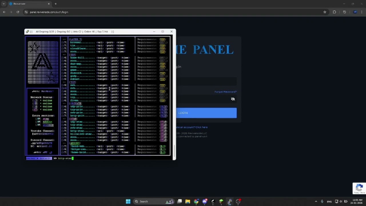 ARTIC C2 VS REVIVE NODE | DDOS BEST C2/BOTNET/API 2026