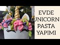 8 Dakikada Evde Az Malzeme ile Evadan Unicorn Pasta Yapımı!