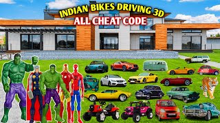 Indian Bike Driving 3D Plugin New Update 🤯 New Maps 🔥 iron man + hulk + Thor Cheat Code #shorts #gta
