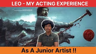 Leo - My Acting Experience Niranjan Thalapathy Vijay Sanjay Dutt Lokesh Kanagaraj 