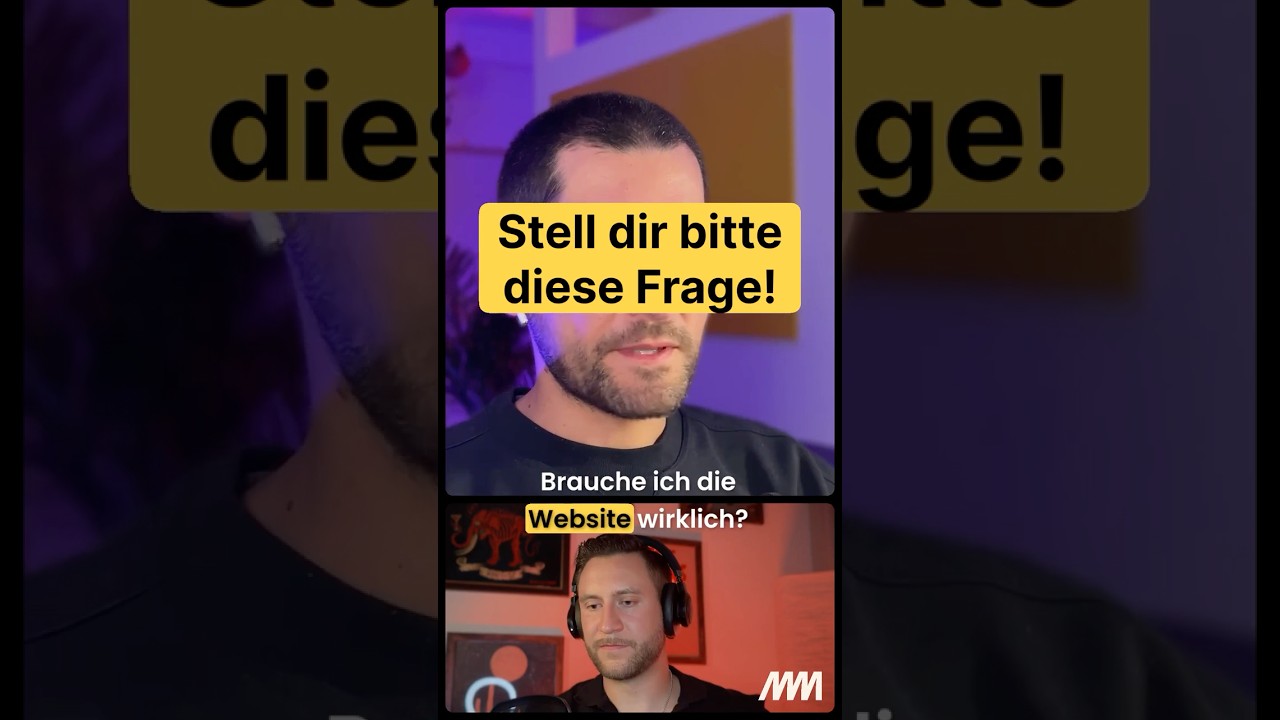 Webseite? Ja. Aber überleg dir zuerst: Wozu überhaupt? 