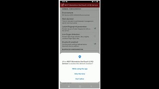 Background location permission declaration