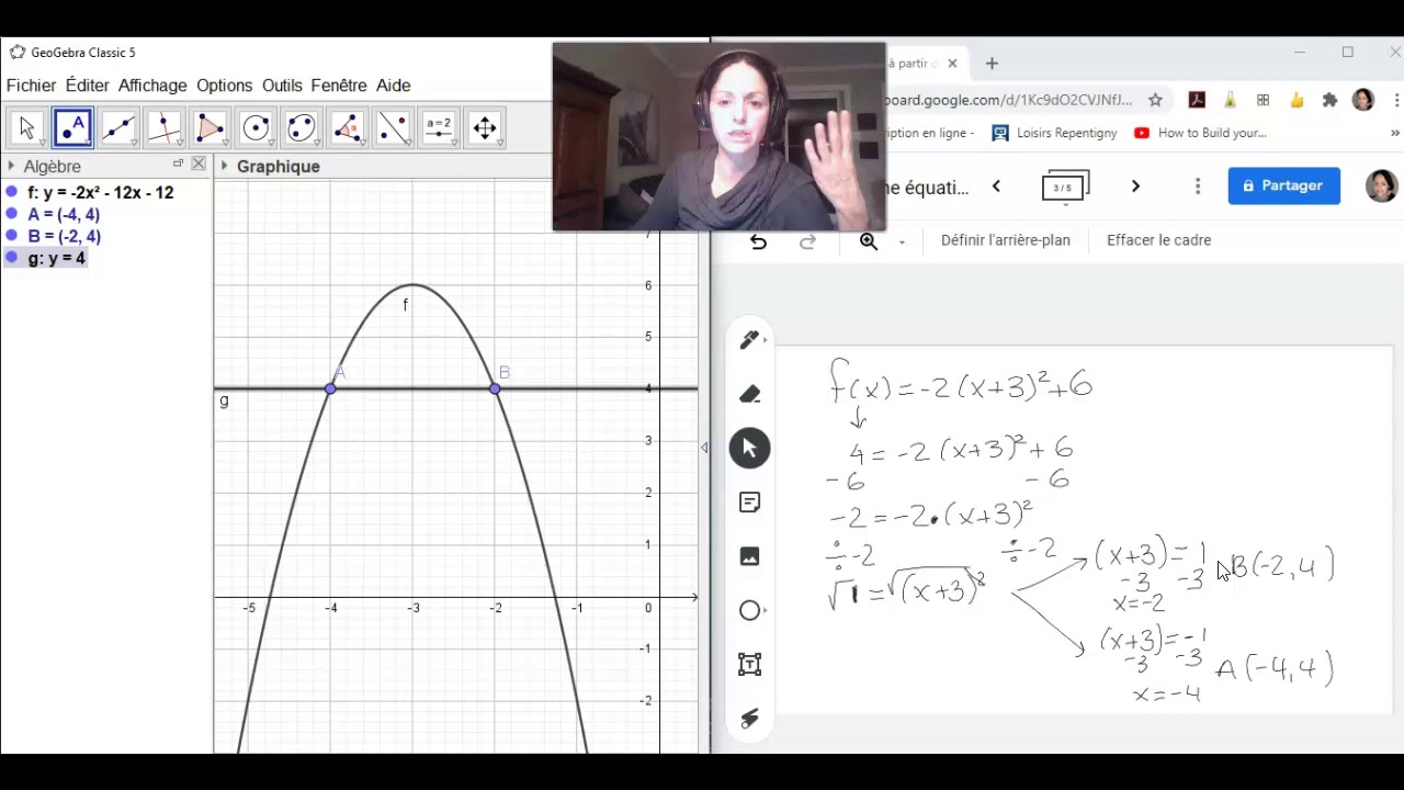 4 SN module 5: Résoudre une équation avec la forme canonique