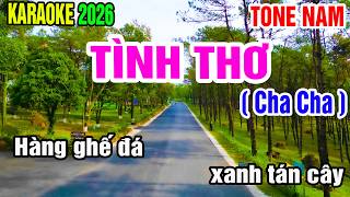 Karaoke Tình Thơ Tone Nam Nhạc Sống gia huy karaoke