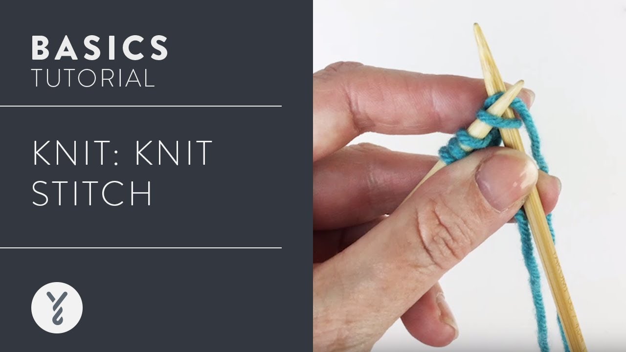 Learn to Knit: Knit Stitch