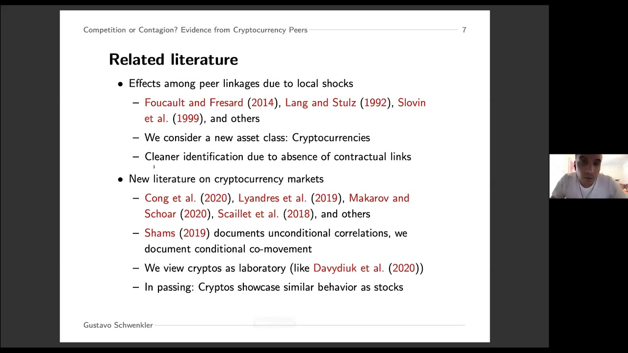 Finance in the Cloud III -- Competition or Contagion? Evidence from Cryptocurrency Peers