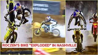 Roczen Crash in Nashville / Sexton Crash and Jett Lawrence wining over Tomac 💥 Supercross 2024