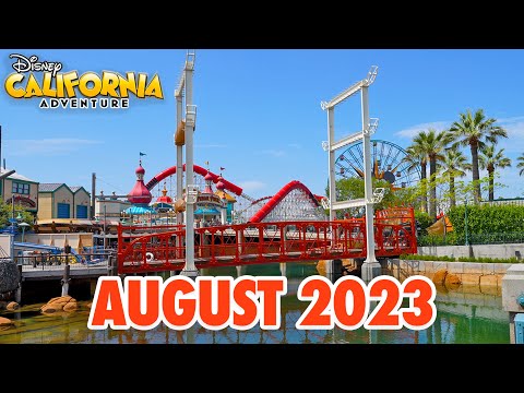 Disney California Adventure August 2023 Walkthrough [4K POV]